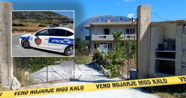 VIDEO/ Aksion i policisë, grup hetimor dhe shirit, kjo është situata në banesën e 46-vjeçares që u vra nga bashkëshorti në Maliq
