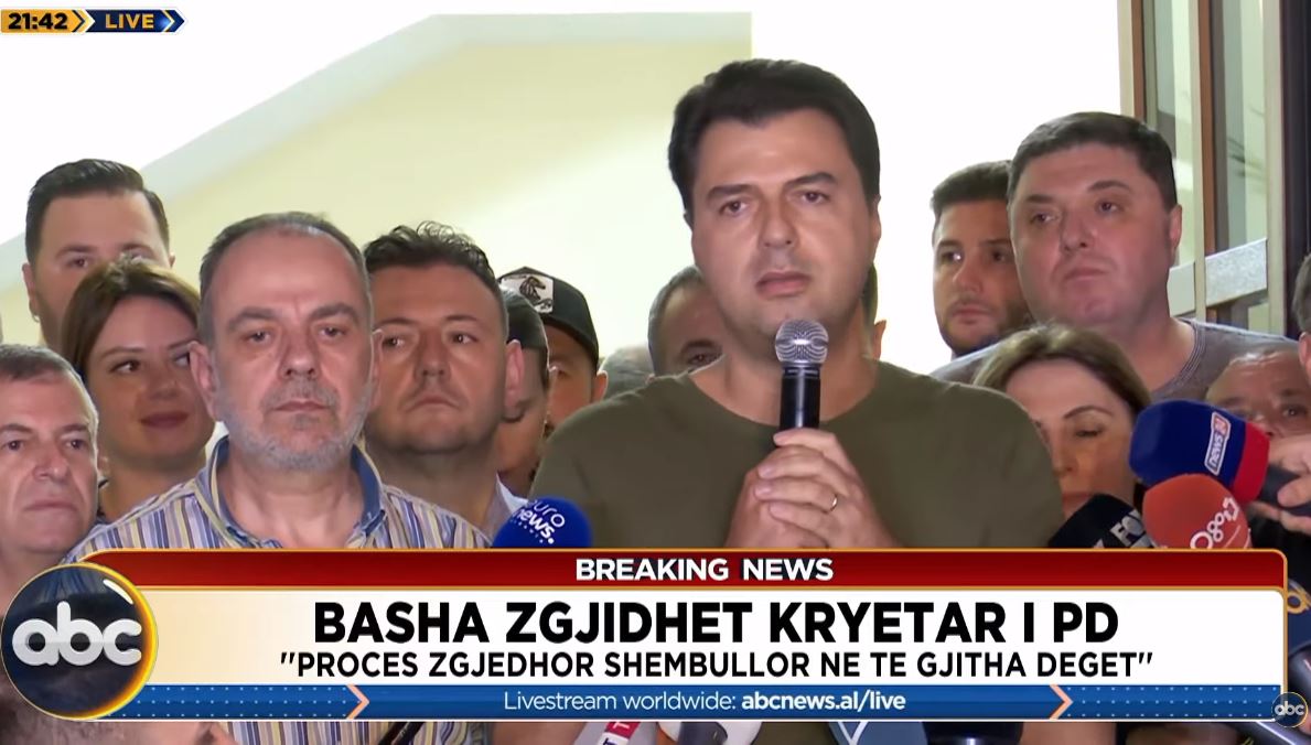 U rikonfirmua në krye të PD-së, Basha: Jemi gati për betejat e radhës