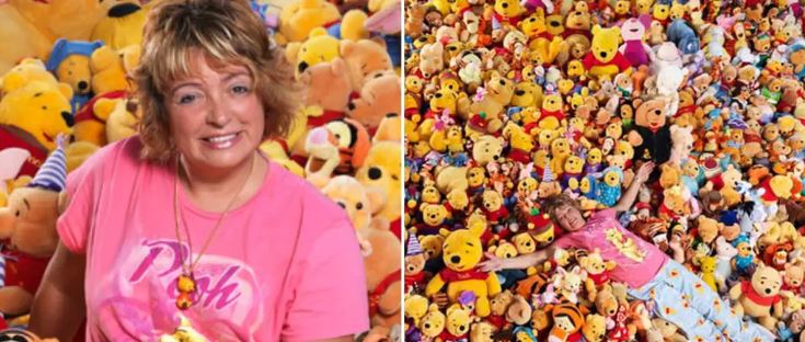 Gruaja grumbullon një koleksion prej 23,632 artikujsh të Winnie the Pooh
