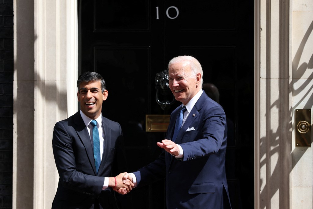 Bisedimet për Ukrainën, Biden takohet me Sunak në Downing Street