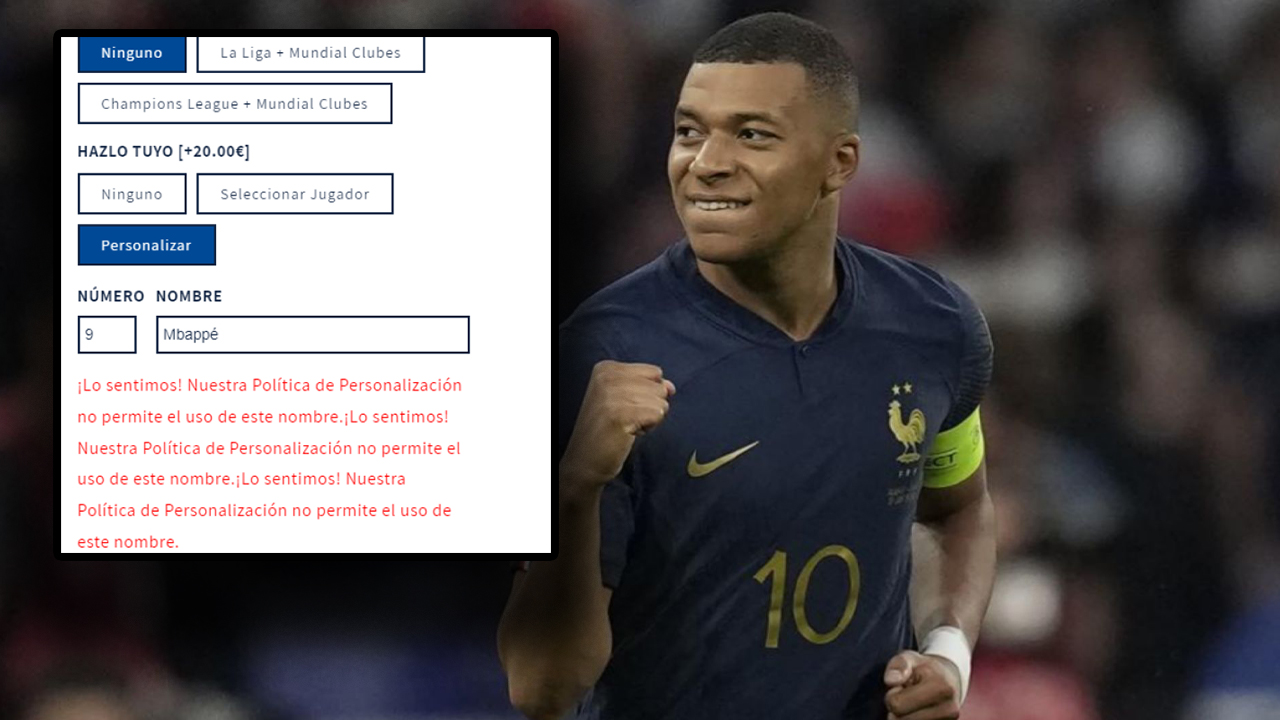 Real Madrid “bllokon” emrin e Mbappe, nuk lejon personalizimin e fanellave online