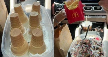 VIDEO/ Ëmbëlsira e pazakontë me patate të skuqura dhe akullore pushton rrjetin