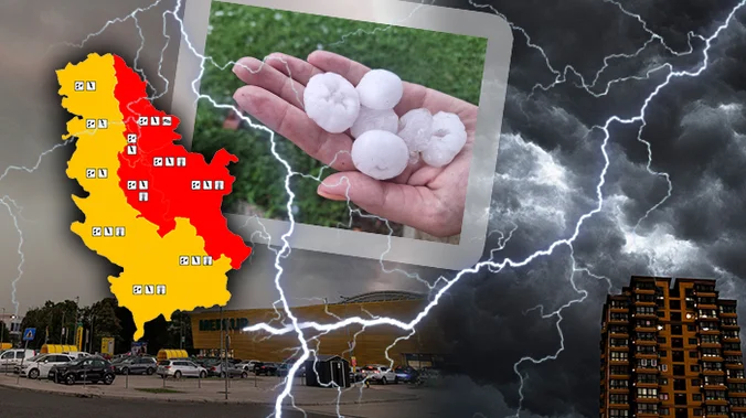 Pas Kroacisë, stuhia mbërrin në Serbi, shi dhe erë e fortë në disa zona