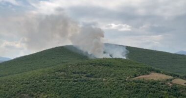 VIDEO/ Dy vatra zjarri në Kukës, nuk dihen shkaqet