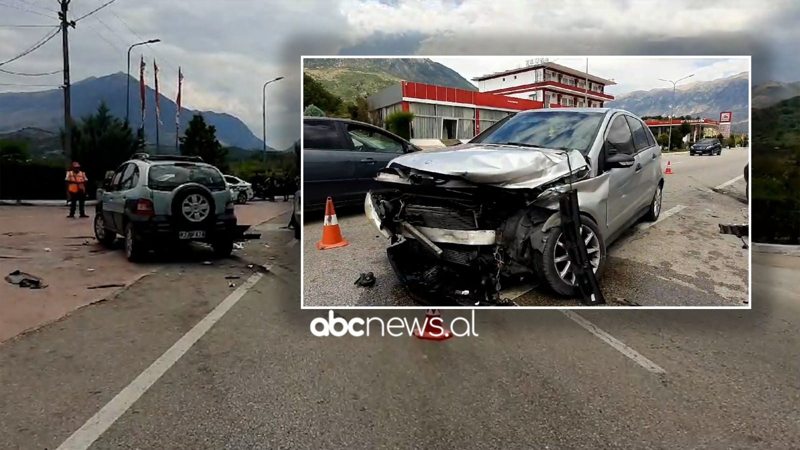 EMRAT/ Aksidentohen dy automjete në Gjirokastër, 3 persona të lënduar