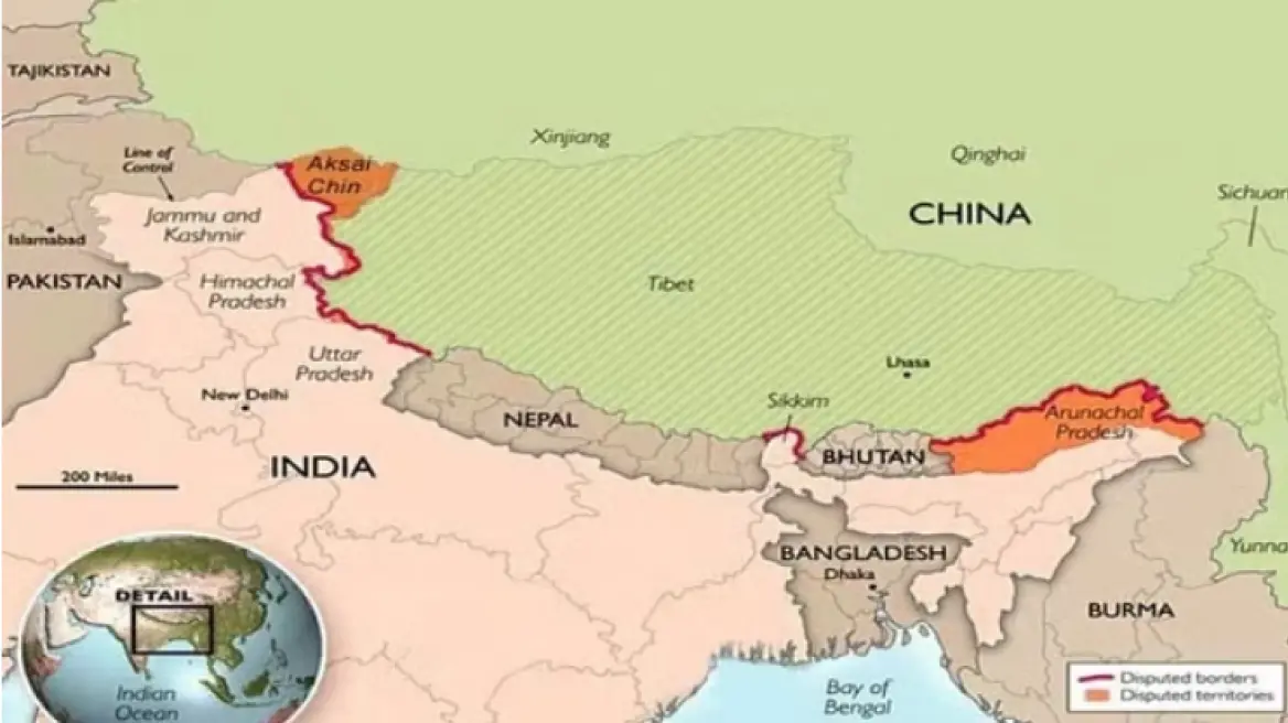 Provikimi i Pekinit/ Publikon hartën territoriale që “acaroi” Indinë