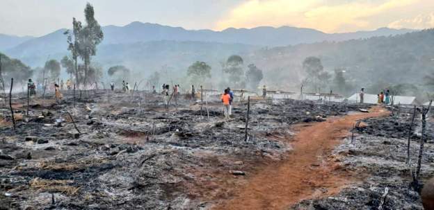 Përfshihet nga zjarri kampi për të pastrehët në Kongo, vdesin 7 fëmijë