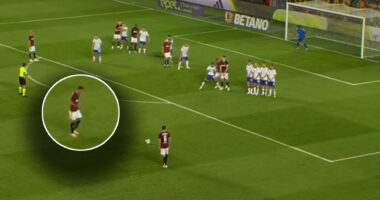 VIDEO/ Goditje “alla” Juninho, Qazim Laçi realizon perlën në Champions League