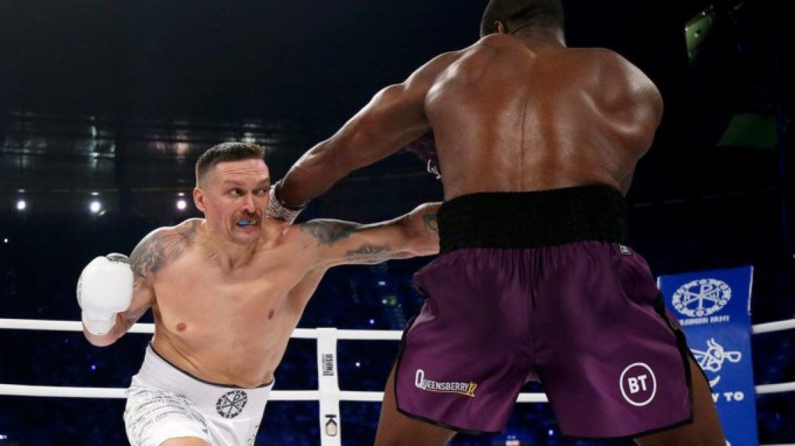 Përballje titanësh, Usyk mbron titujt në peshat e rënda duke fituar me KO ndaj Dubois