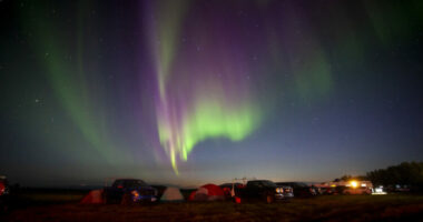 FOTO/ Rusët qendrojnë në natyrë gjithë natën me sytë nga qielli, ndodh fenomeni unik natyror