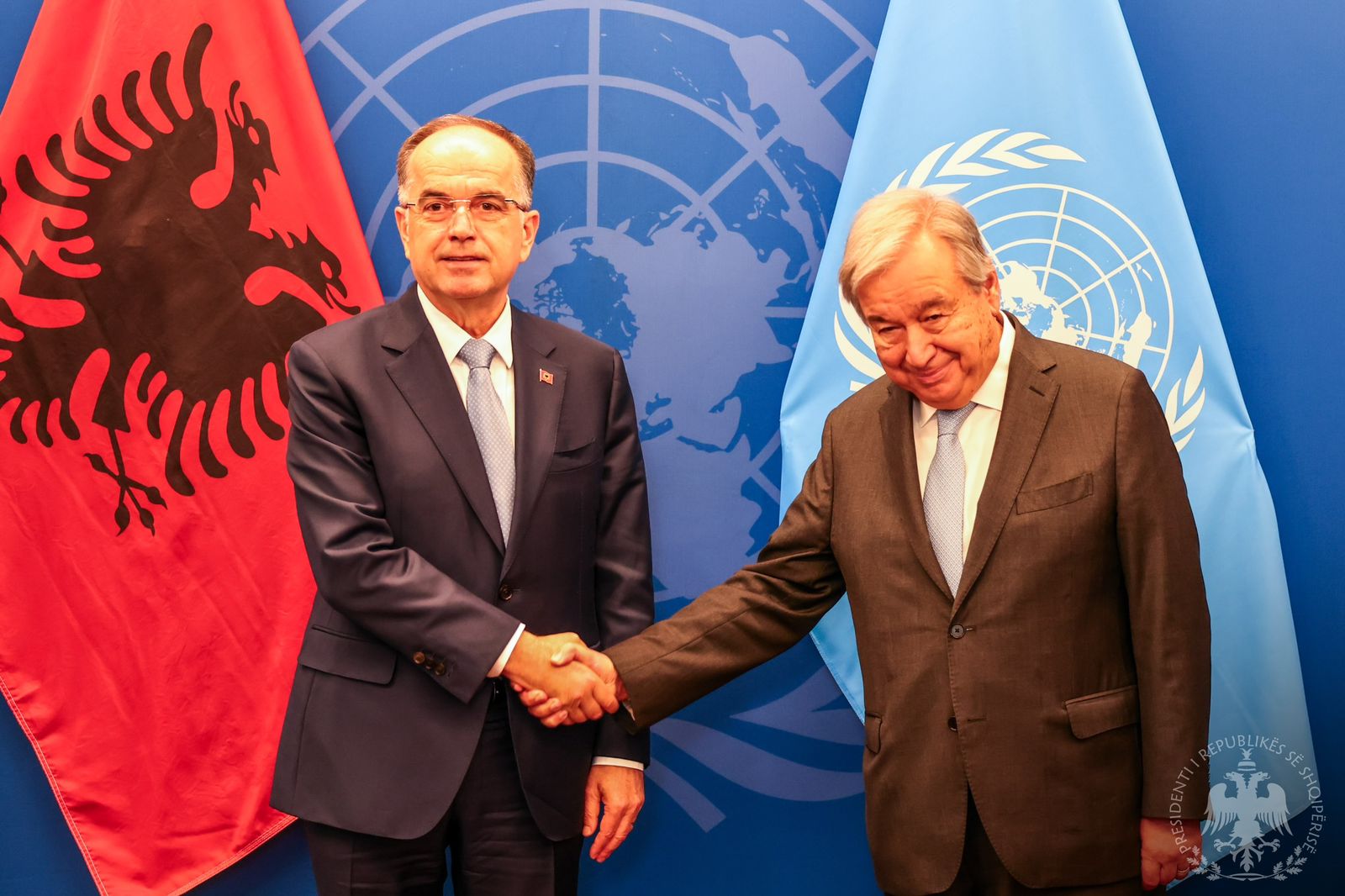 Presidenti Begaj takon Sekretarin e Përgjithshëm të Organizatës së Kombeve të Bashkuara, António Guterres