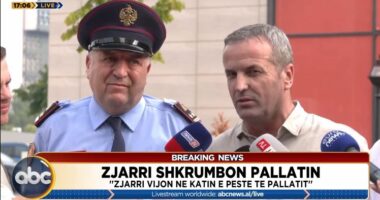 Zjarrfikëset e Tiranës vënë nën kontroll flakët në pallatin te ‘ish-parku i Autobusëve’, Goxhaj: Nuk ka banorë te demtuar