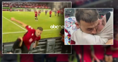 VIDEO/ Ismalji i emocionon të gjithë, gëzimin e fitores e ndan me nënën e tij