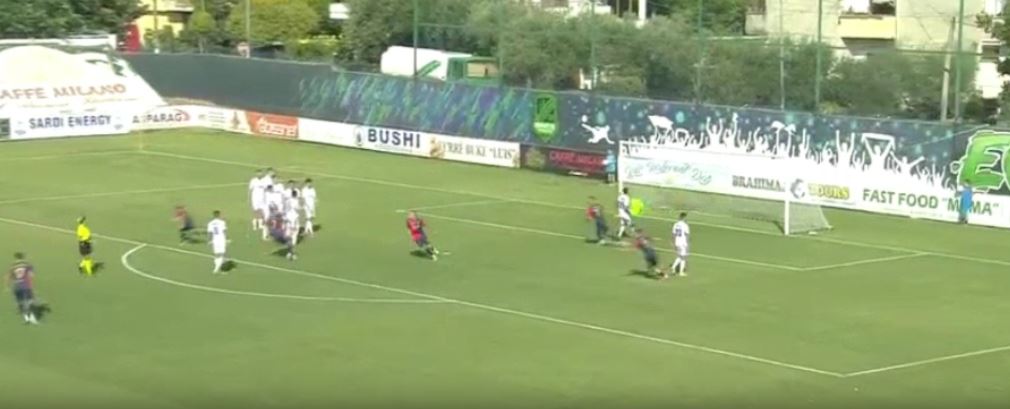 VIDEO/ Bekim Balaj bën Sylvinhon “të pendohet”, Vllaznia në avantazh me një super gol nga goditja e lirë