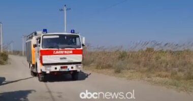 VIDEO/ Vijojnë flakët, ekipe zjarrfikëse nga gjithë vendi drejt pyllit të Darëzezës