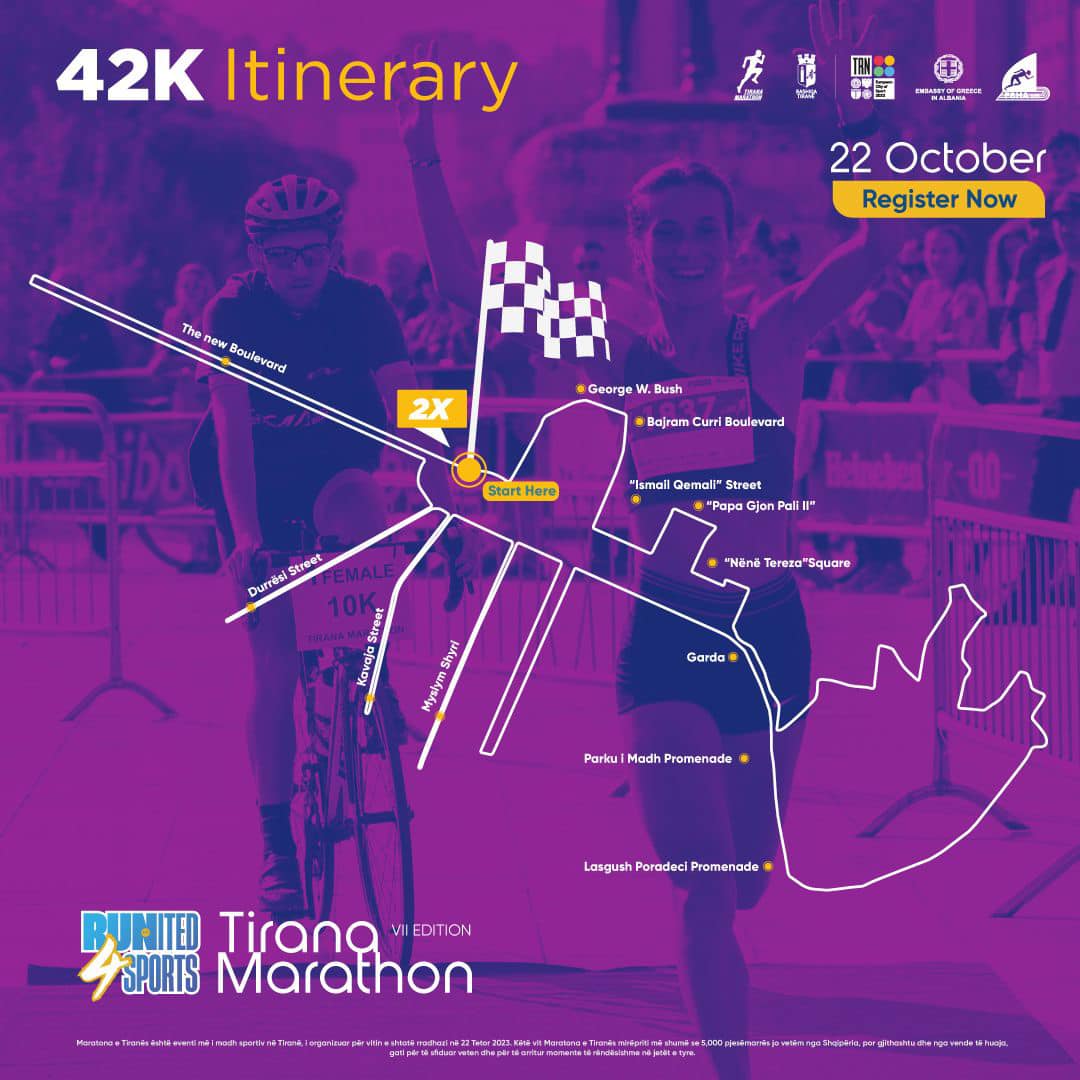 Maratona e Tiranës, ja plani i lëvizjes së automjeteve më 21-22 tetor