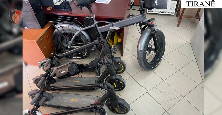 Two youths arrested in Tirana for stealing electric bikes, scooters