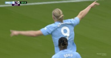 VIDEO/ Gafë në mbrojtje, Erling Haaland ndëshkon “pulëbardhat” e Brighton