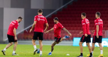 Sfidat ndaj &Ccedil;ekis&euml; e Bullgaris&euml;, m&euml;soni programin mediatik e st&euml;rvitor t&euml; Komb&euml;tares