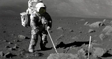 Pluhuri hënor i mbledhur nga Apollo 17 hedh dritë mbi moshën e vërtetë të Hënës