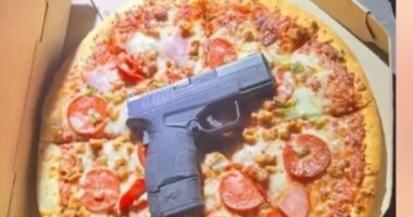 E pazakontë, policia në SHBA gjen armë brenda një pice