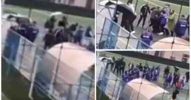 VIDEO/ Skandal n&euml; futbollin e femrave, Tirana e Vllaznia faj&euml;sojn&euml; nj&euml;ra-tjer&euml;n, p&euml;r sherrin n&euml; &ldquo;Sk&euml;nder Halili&rdquo;
