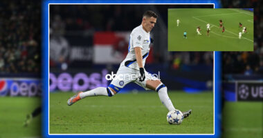 VIDEO/ Goditja &ldquo;alla Pirlo&rdquo; e Asllanit, talenti kuqezi p&euml;r pak realizoi golin e mbr&euml;mjes me Interin