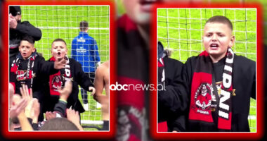 VIDEO/ Pamje emocionuese, djali i Afrim Bunjakut udhëheq Tifozat Kuq e Zi