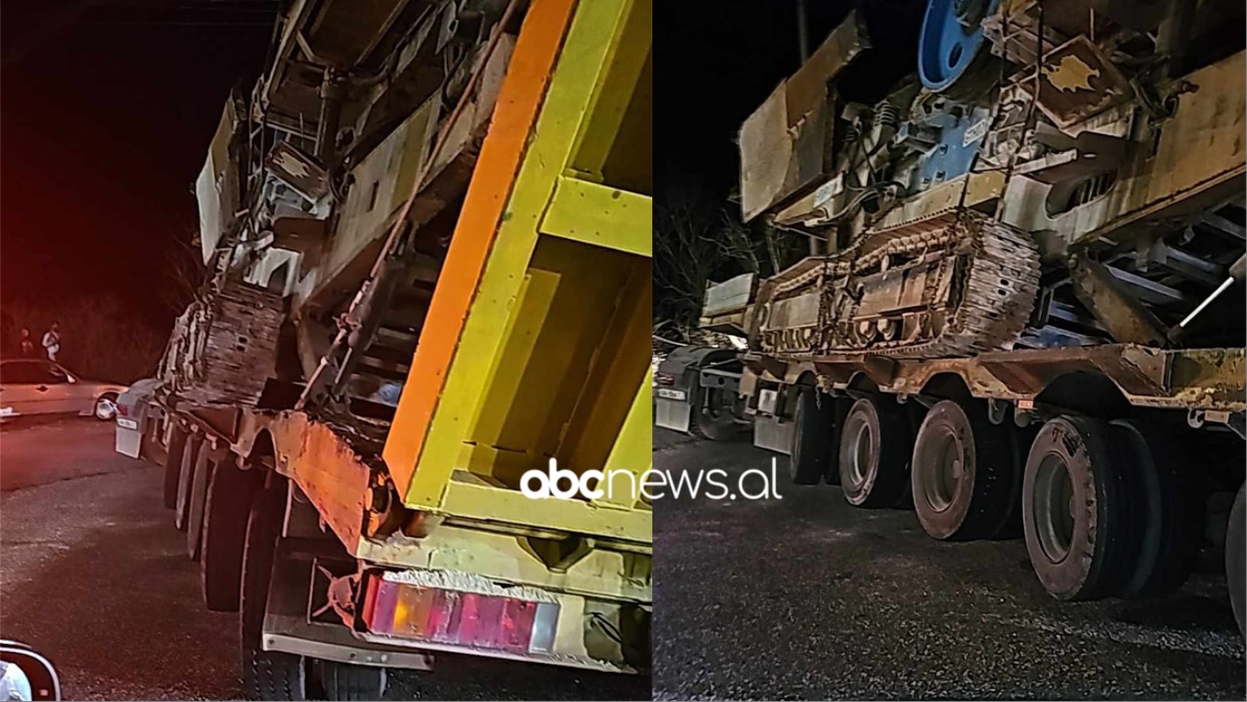 Kamioni i tonazhit të rëndë ngec në kthesë, bllokohet rruga Orikum-Himarë
