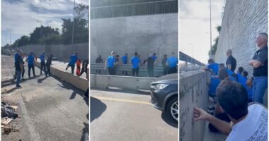 VIDEO/ Alarm për sulm me raketa, Kombëtarja e Izraelit “braktis” autobusin rrugës për në aeroport