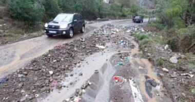 Probleme në aksin Milot-Burrel, rrëshqitje gurësh pas reshjeve të shiut