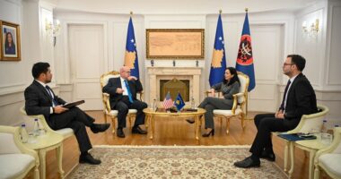 Osmani takohet me ambasadorin amerikan: Draft-statuti i asociacionit duhet të shkojë në Kushtetuese