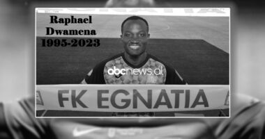 Humbi jetën në fushën e lojës, kush ishte Raphael Dwamena, sulmuesi i Egnatias