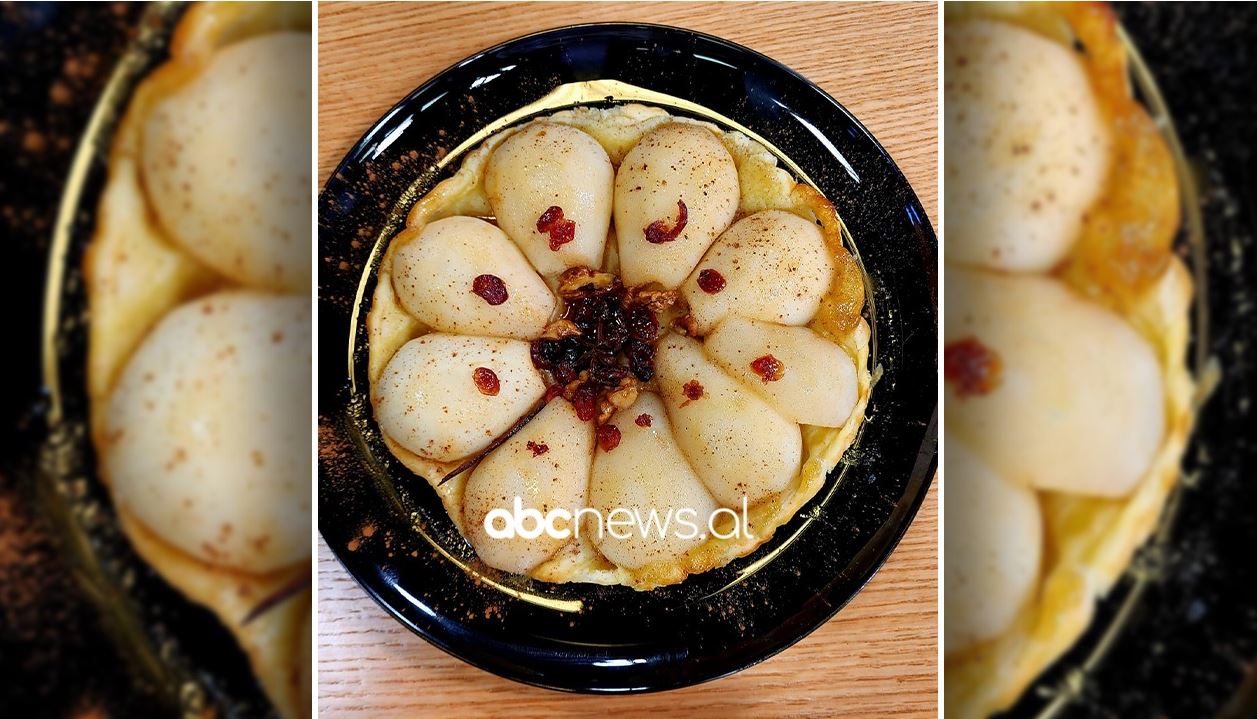 Tartë me dardhë e petë brise/ Receta e ditës nga zonja Florenca