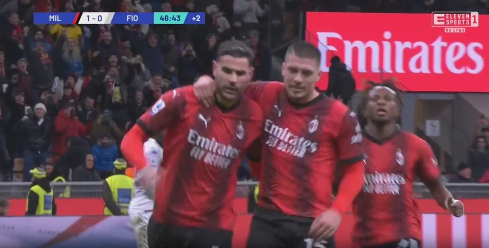 VIDEO/ Milan zhbllokon sfidën, Theo Hernandez ndëshkon Fiorentinën