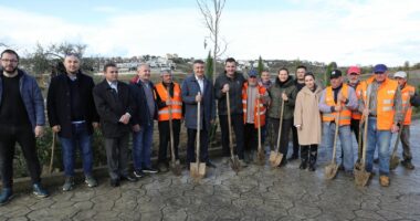 Mbillen 100 pemë në Parkun e Liqenit të Farkës, Veliaj: Kontribut për qytetin; Tirana do ndërtojë një shkollë në Nagorno Karabak
