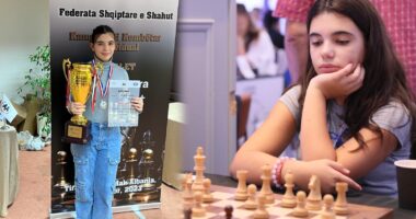 Kampione e Shqipërisë, Ballkanit e Europës në shah, merr vetëm 1 shpërblim. Ndeshja sfilitëse 5 orë