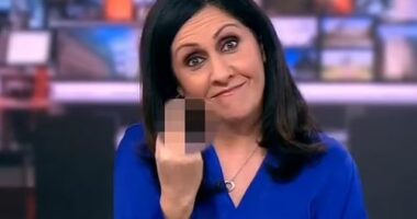 Mendonte se nuk ishte në transmetim live, prezantuesja e BBC bën gjestin e turpshëm gjatë edicionit të lajmeve