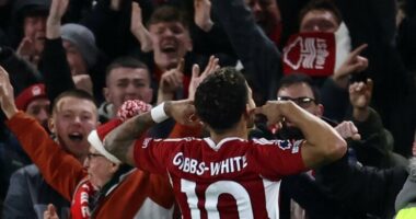 VIDEO/ United zhg&euml;njen n&euml; p&euml;rballjen e fundit t&euml; vitit, Nottingham mund &ldquo;Djajt&euml;&rdquo; n&euml; &ldquo;City Ground&rdquo;