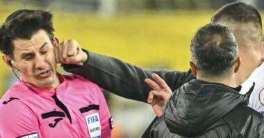 Zyrtare: Jep dor&euml;heqjen presidenti i klubit turk q&euml; grushtoi gjyqtarin