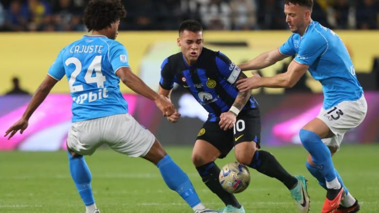 Finalja e Superkupës së Italisë, Inter dhe Napoli mbyllin 45 minutat e para në barazimin pa gola