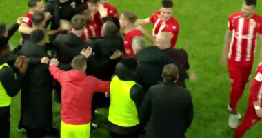 VIDEO/ Spektak&euml;l n&euml; &ldquo;Air Albania&rdquo;, Sk&euml;nderbeu sh&euml;non s&euml;rish ndaj Tiran&euml;s