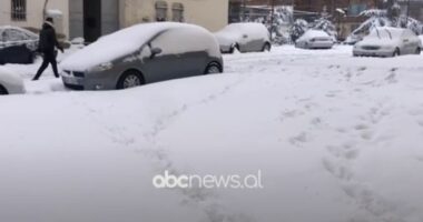 Ngrica dhe erë e fortë në Korçë/ Në Dardhë trashësia e borës arriti në mbi 50 centimetër