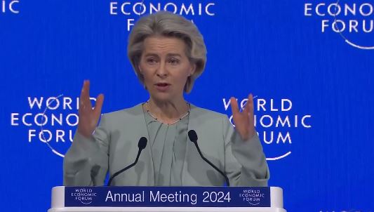 Von der Leyen në Forumin e Davosit: Perëndimi nuk duhet të heqë dorë nga furnizimi i Ukrainës me armë dhe para