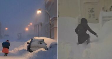 VIDEO/ Trashësia ka arritur në një metër, norvegjezët gërmojnë dëborën për të hyrë në shtëpitë e tyre