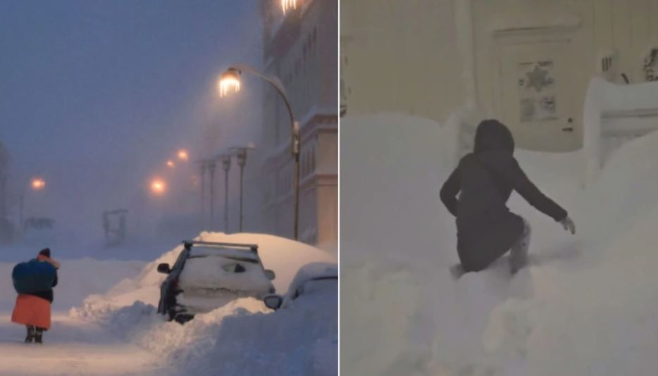 VIDEO/ Trashësia ka arritur në një metër, norvegjezët gërmojnë dëborën për të hyrë në shtëpitë e tyre