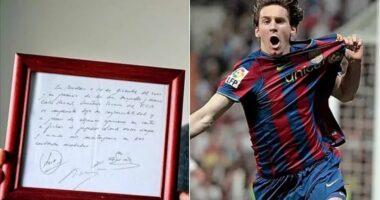 Kontrata e par&euml; e Messi me Barcelon&euml;n, del n&euml; ankand peceta e famshme ku n&euml;nshkroi argjentinasi