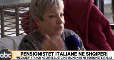 Pensionist&euml;t italian&euml; n&euml; Shqip&euml;ri/ &ldquo;Mediaset&rdquo; i takon n&euml; Durr&euml;s: Jetojn&euml; shum&euml; mir&euml; me pensionet e Italis&euml;