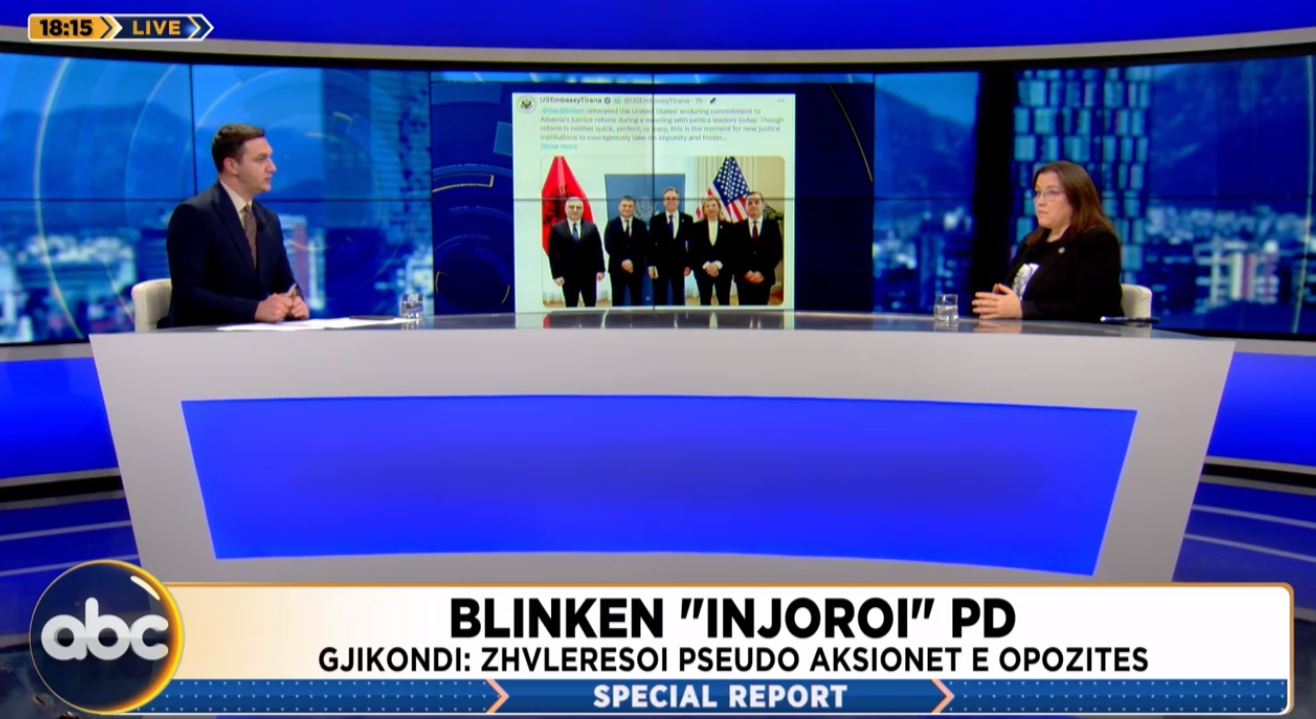 “Për SHBA, opozita shqiptare është drejtësia”, Gjikondi: Blinken përcolli mesazhin ‘Shqipëria, partnere e fuqishme në Ballkan'”