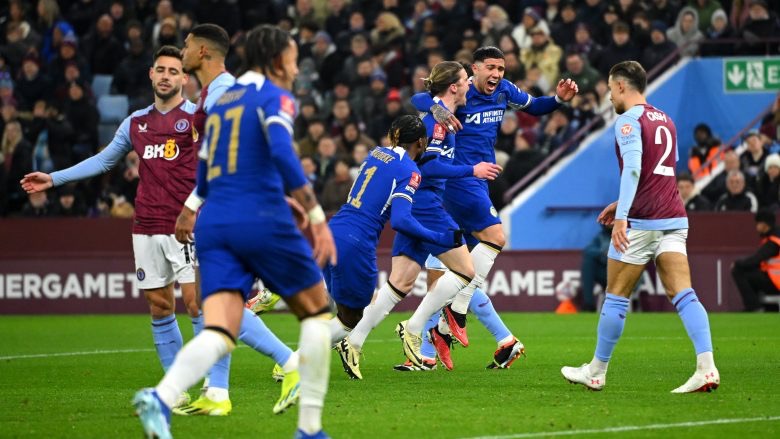 VIDEO/ Chelsea nuk gabon, “Blutë” mposhtin Aston Villa dhe kalojnë në fazën tjetër të FA Cup